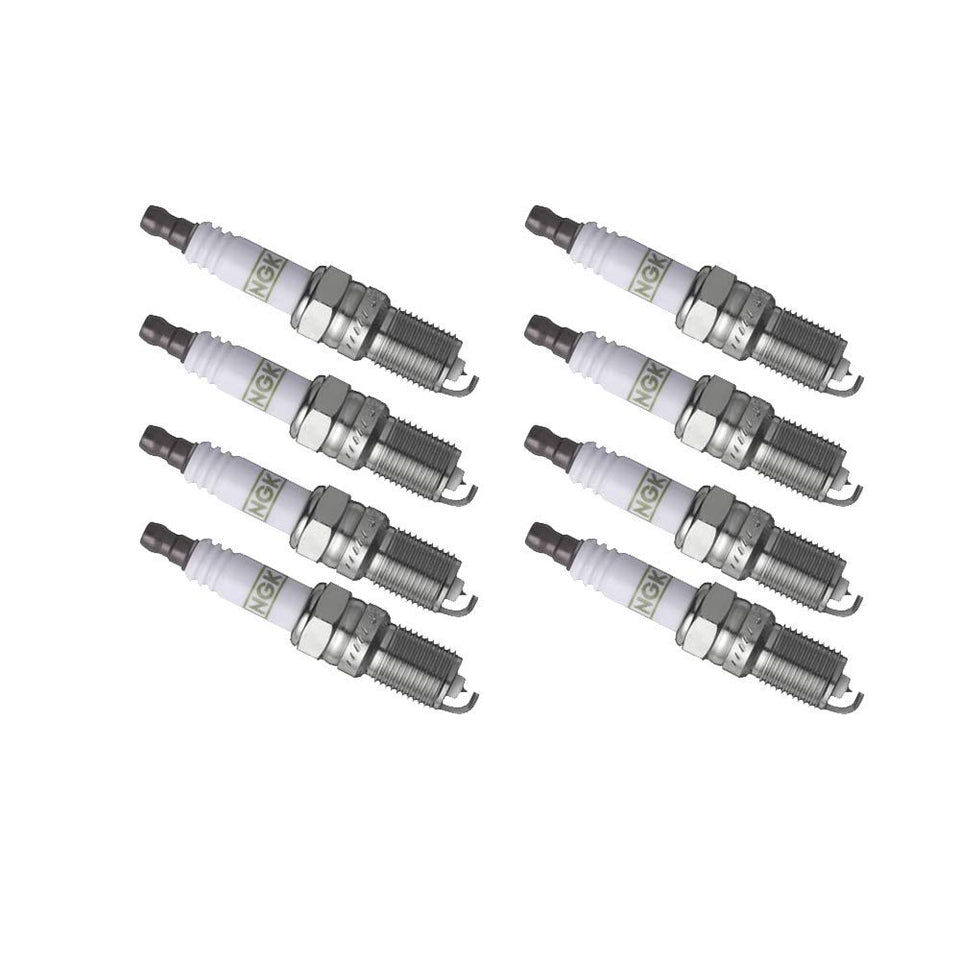 NGK G‑Power Platinum spark plugs front packaging showing eight plugs and model label for reliability