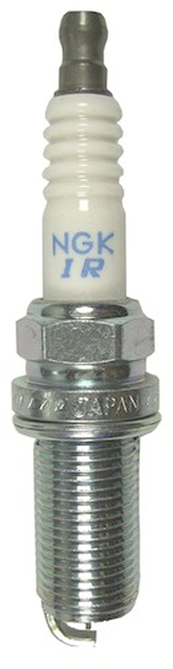 NGK ILFR6G-E front packaging showing four plugs and part information, durable replacement