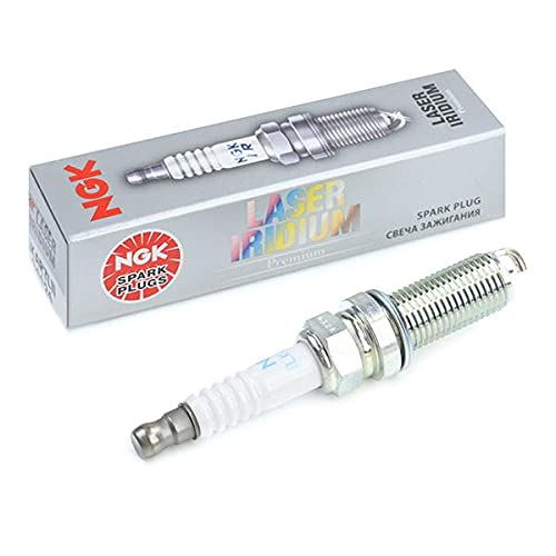 NGK ILKAR7L11 close-up of iridium electrode for long-lasting spark