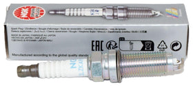 NGK closeup of iridium electrode highlighting precise spark benefit