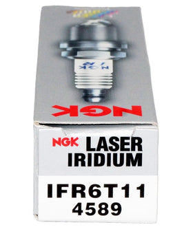 NGK ceramic insulator texture close-up showing heat-resistant construction