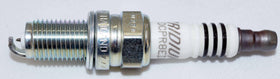 NGK iridium close-up of center electrode highlighting precise spark