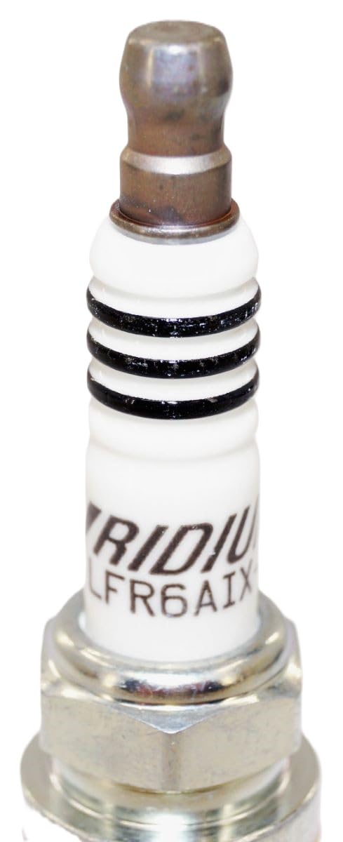 NGK close-up of iridium electrode tip highlighting focused spark for improved ignition efficiency