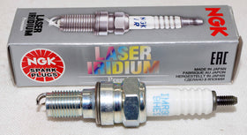 NGK closeup of iridium electrode highlighting durable fine-wire tip for consistent spark