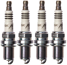 NGK Iridium IX electrode close-up highlighting the 0.6 mm iridium tip for durable spark