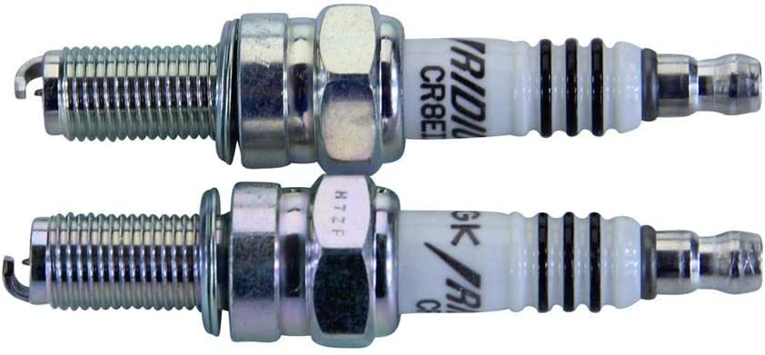 NGK iridium ix front packaging showing two plugs, clear brand and fitment benefit