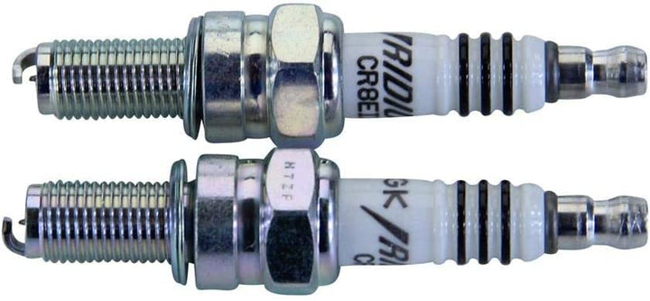 NGK iridium ix front packaging showing two plugs, clear brand and fitment benefit
