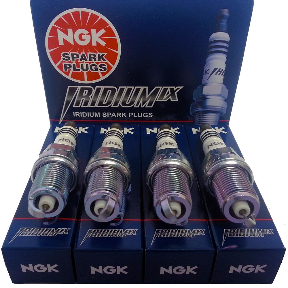 NGK front view of LFR7AIX spark plug pack showing brand and clear fit confirmation