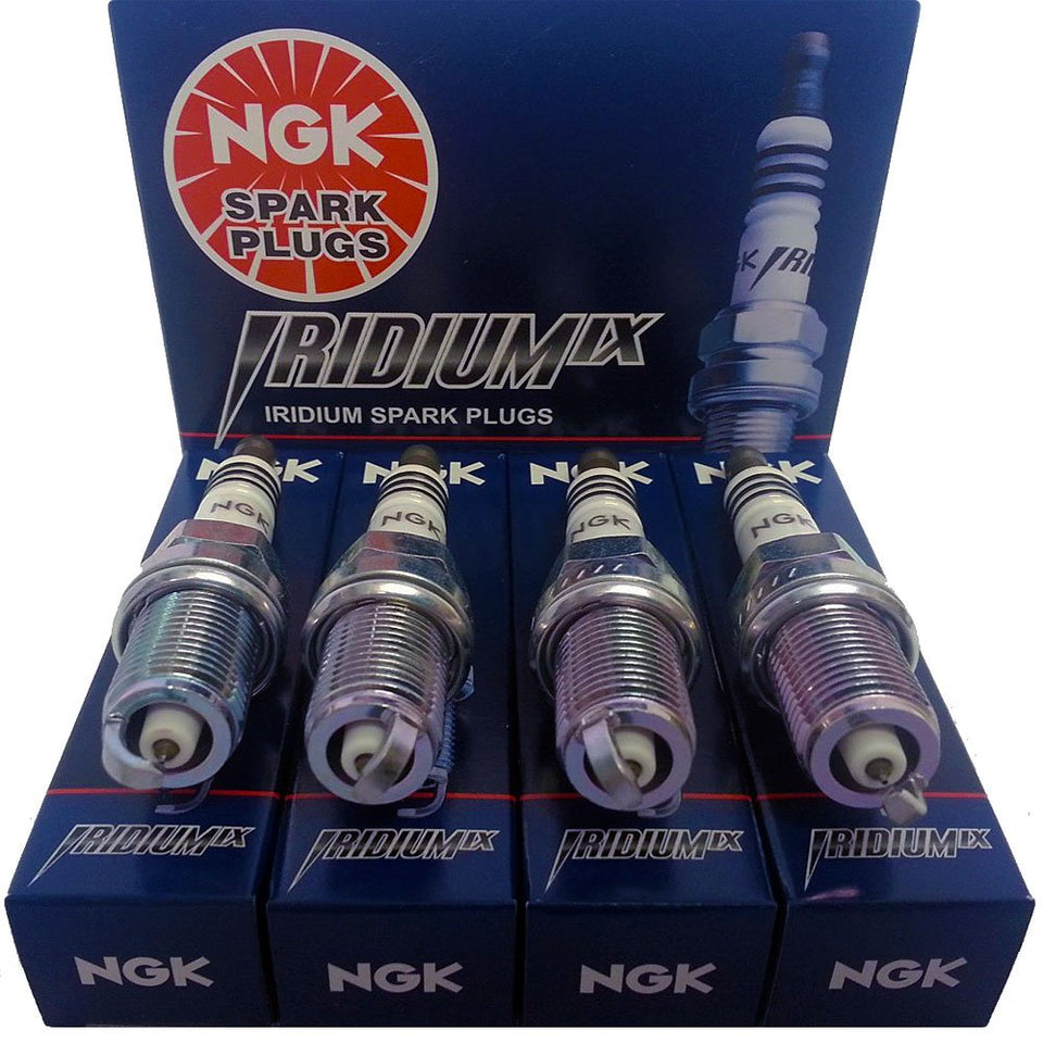 NGK front view of LFR7AIX spark plug pack showing brand and clear fit confirmation