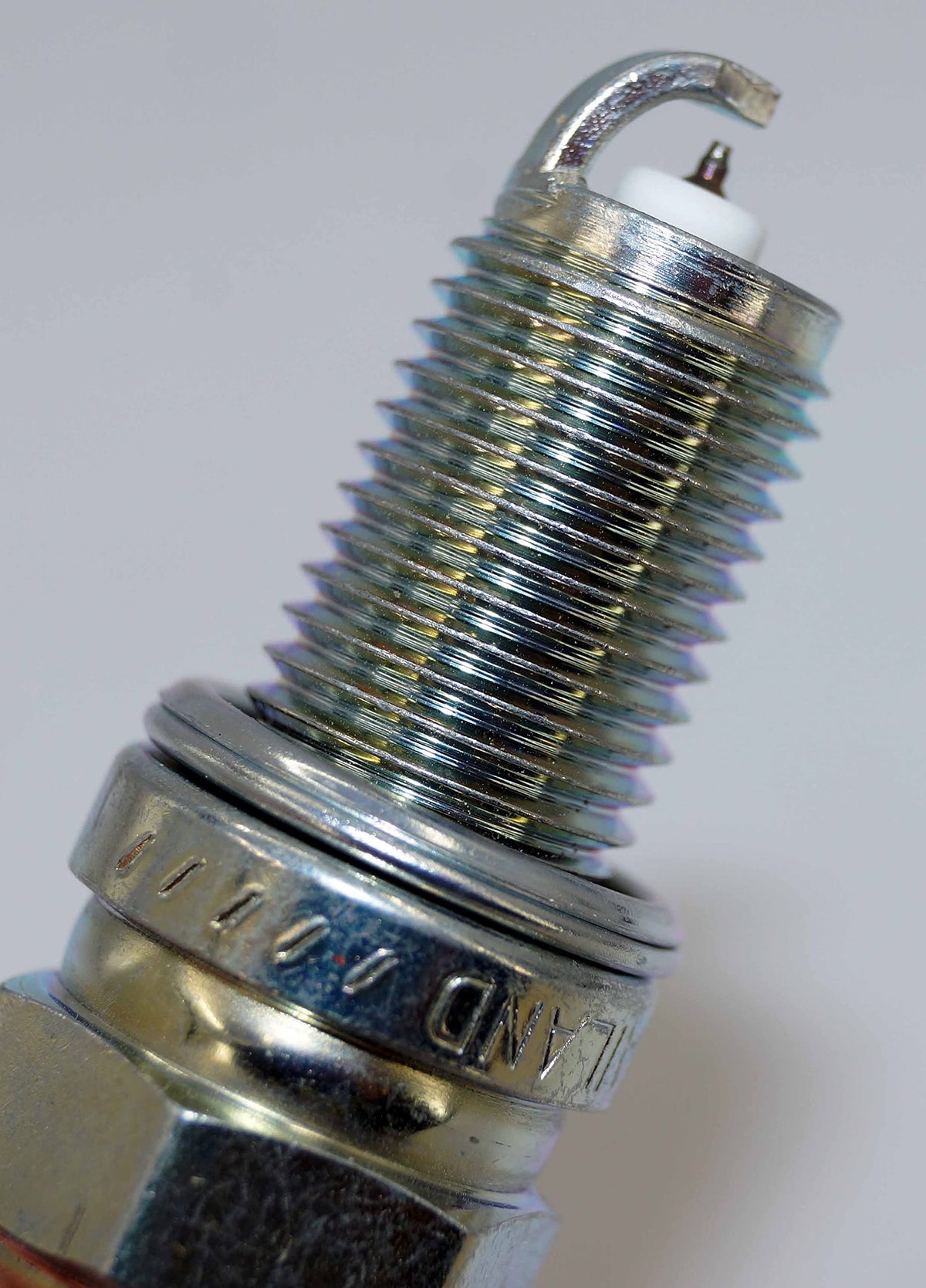 NGK iridium top inscription detail proving authentic NGK part