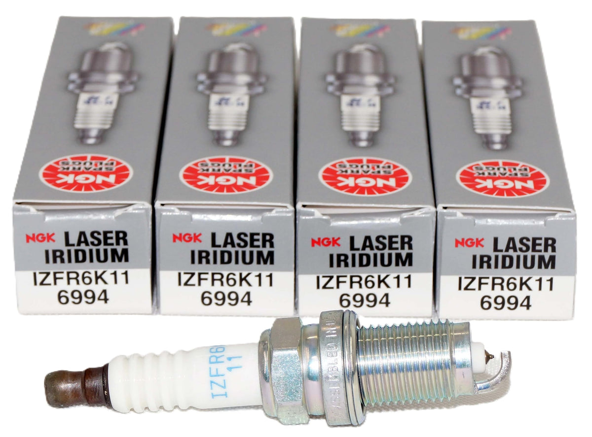 NGK IZFR6K11 front packaging showing 4-pack and benefits