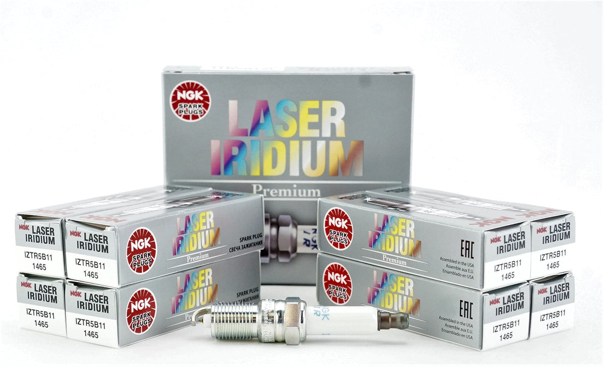 NGK IZTR5B11 front packaging showing brand and eight-pack benefit