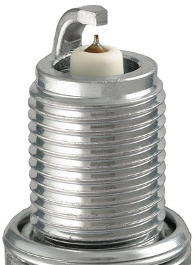 NGK Laser Iridium electrode close-up highlighting durable iridium tip benefit