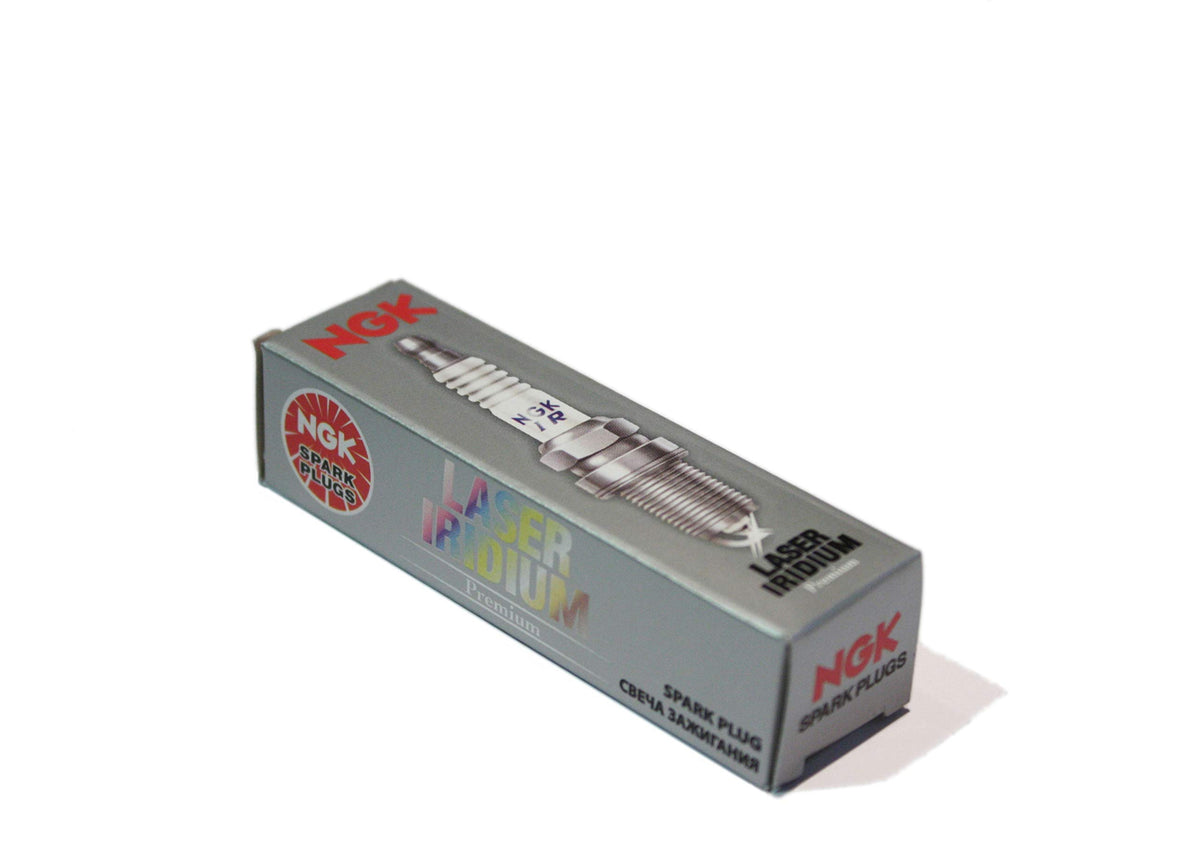 NGK laser iridium plug close-up of iridium electrode tip showing durable precision