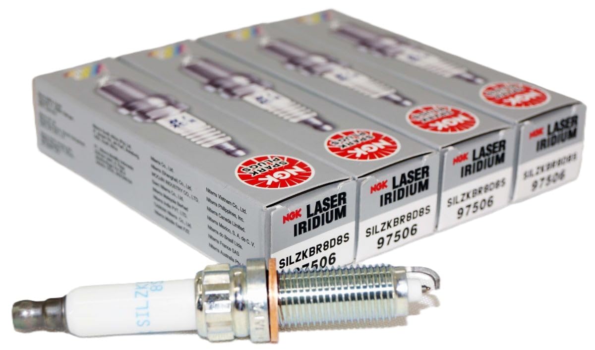 NGK front packaging showing 4-pack and model for easy identification and fit