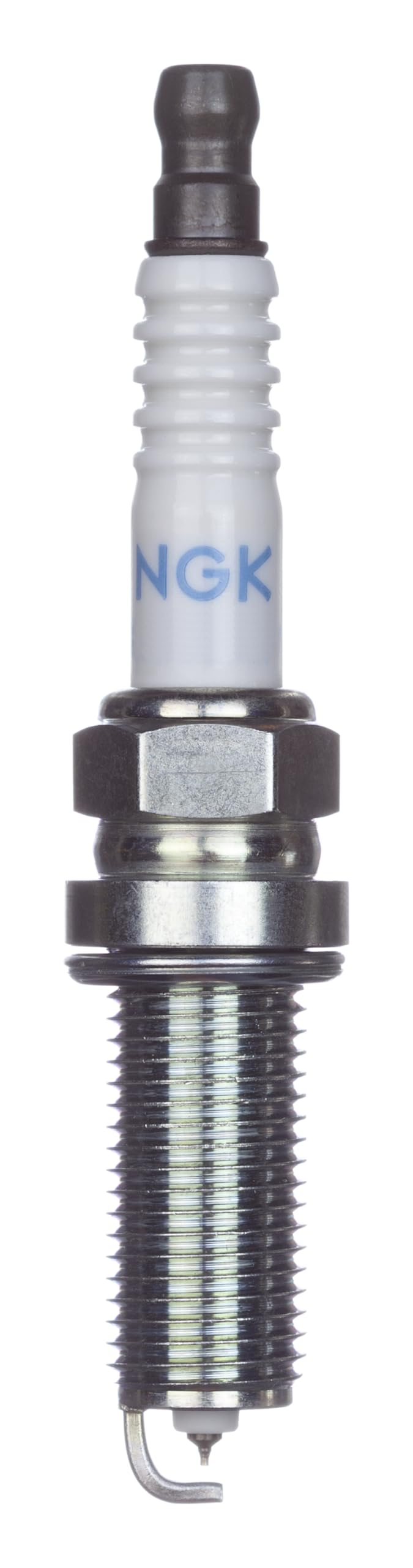 NGK LKAR8AI-9 close-up of iridium electrode highlighting durable spark performance