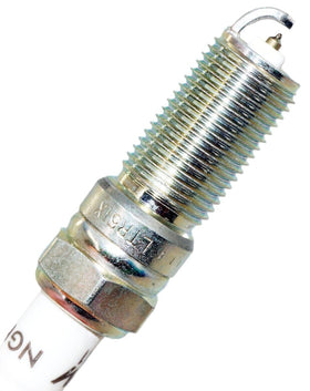 NGK spark plug gap set to 0.040 inch, showing correct pre-set gap for easy install