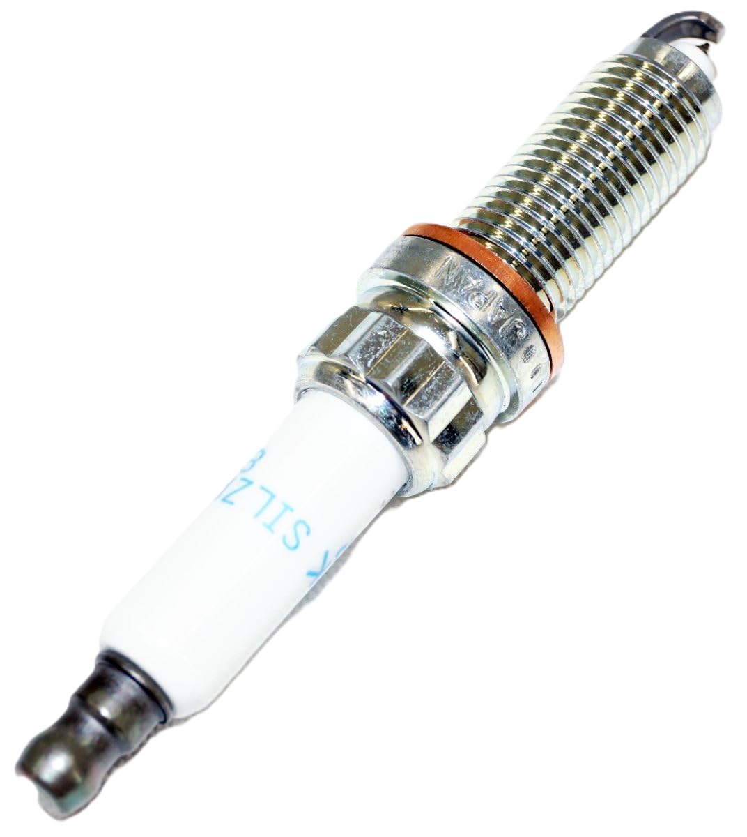 NGK plug next to ruler showing dimensions for proper fitment confirmation