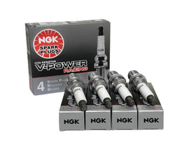 NGK R5671A-9 front packaging showing four genuine plugs and part number for easy verification
