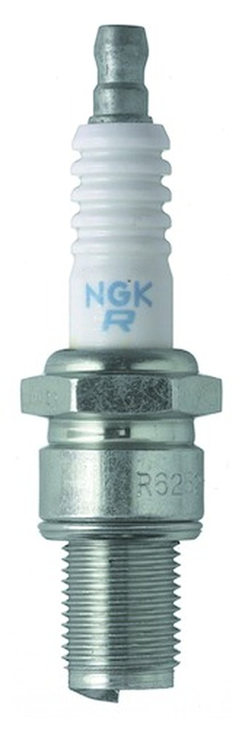 NGK R6252K-105 front packaging showing part number and clear identification benefit