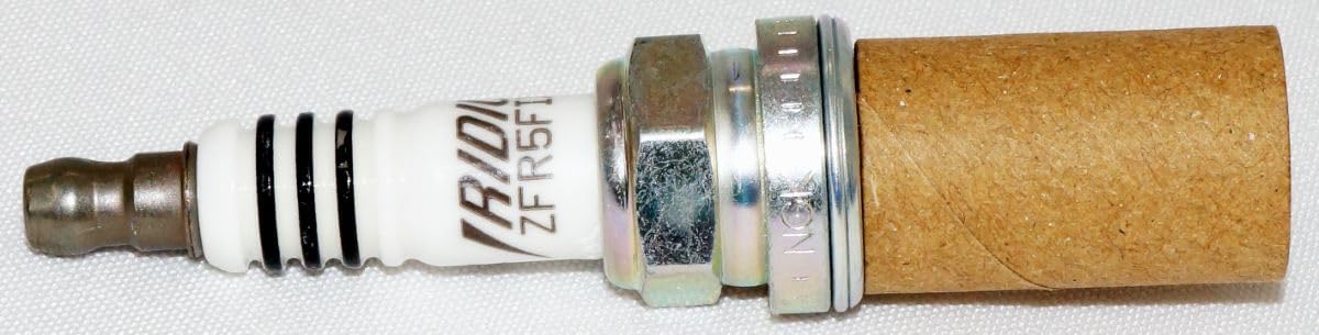 NGK plug side view with part number visible for correct fit assurance