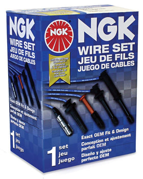 NGK close-up of high-temp silicone jacket emphasizing heat resistance benefit