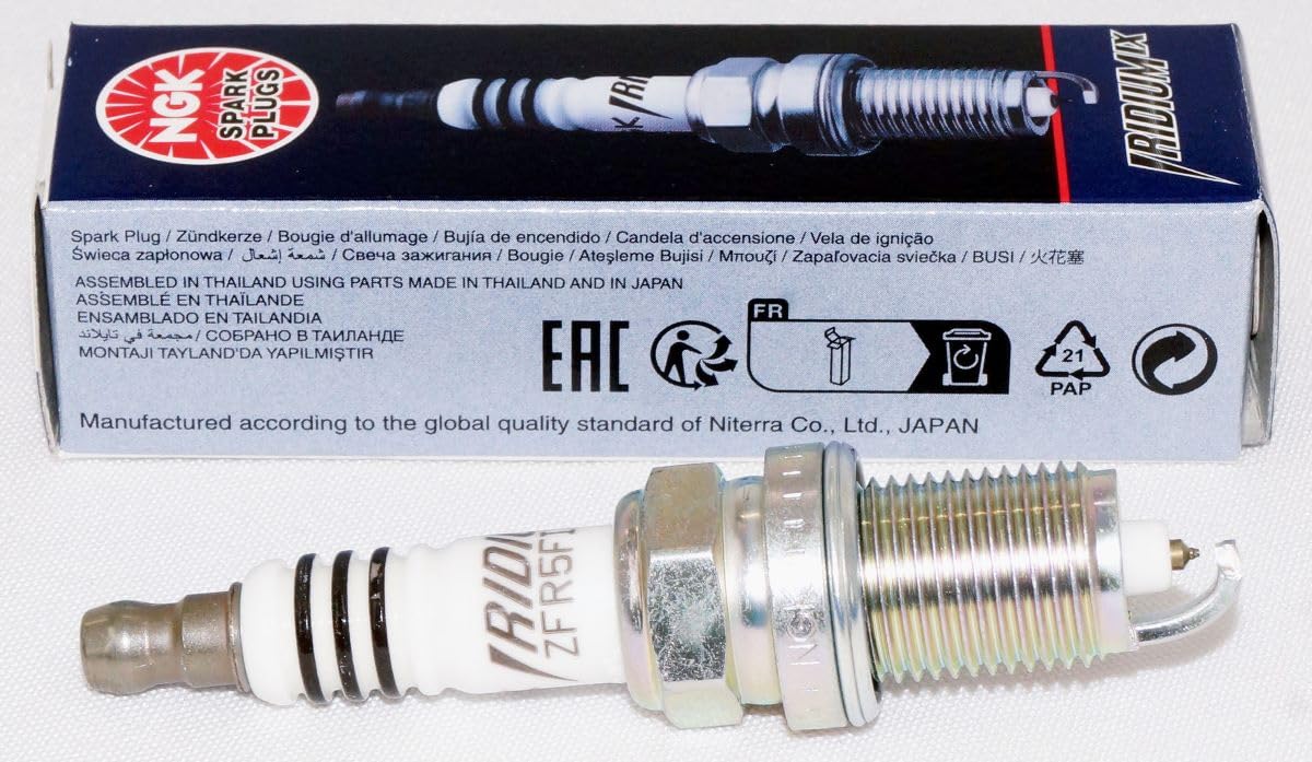 NGK single plug close-up highlighting build quality and reliable ignition