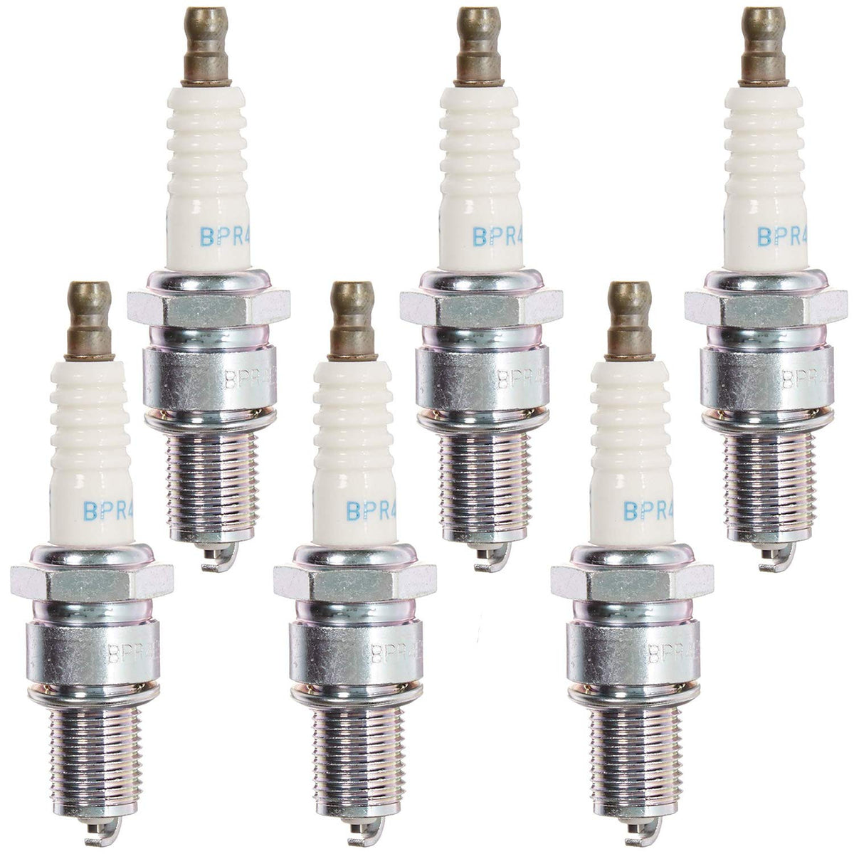 NGK close up of spark plug electrode highlighting clean tip and improved ignition consistency