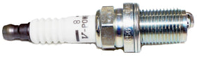 NGK spark plug close-up of nickel core electrode highlighting reliable ignition contact and durability