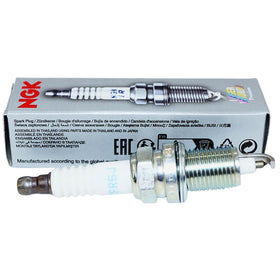 NGK closeup of iridium center electrode highlighting durability and precise spark control