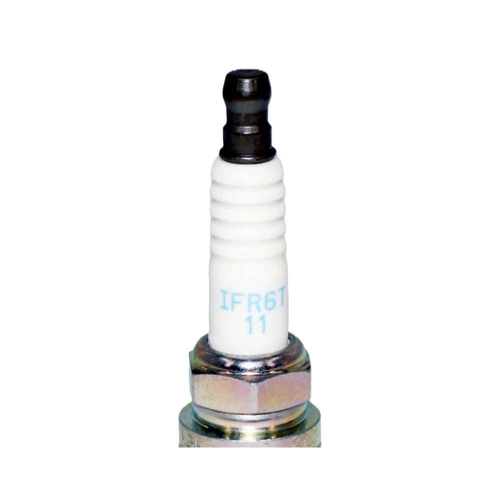 NGK spark plug held in hand demonstrating scale and easy handling