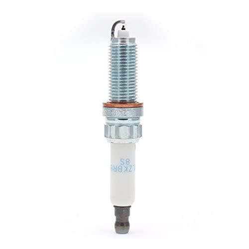 NGK spark plug SILZKBR8D8S electrode close-up highlighting iridium tip for reliable spark
