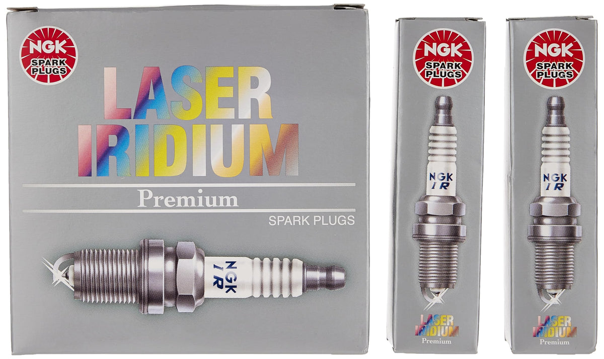 NGK spark plug SILZKBR8D8S front packaging showing genuine parts and fitment information