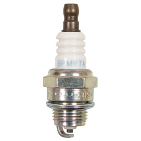 NGK spark plug close-up of thread and electrode for reliable spark delivery
