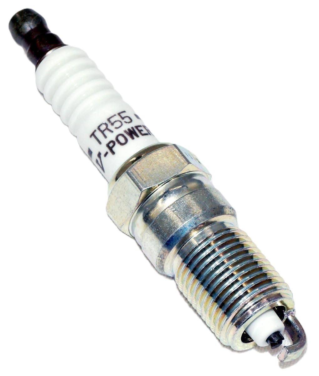 NGK threaded section detail displaying precise machining and sealing