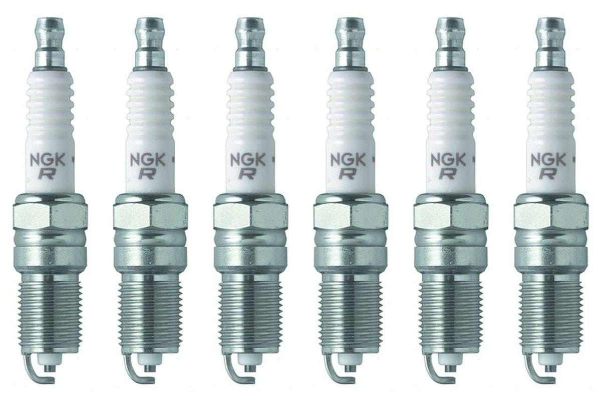 NGK TR55 front packaging showing six spark plugs and product clarity benefit