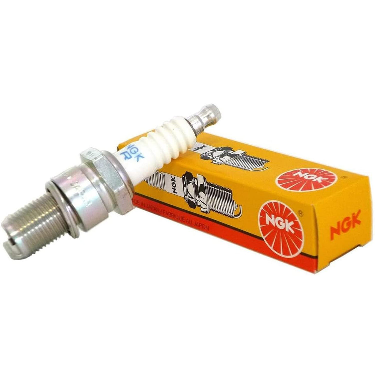 NGK UR5 electrode close-up highlighting nickel core tip and gap accuracy for consistent ignition