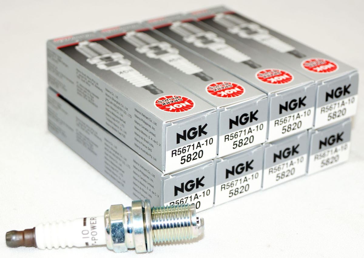 NGK V-Power front packaging showing eight performance plugs and clear fitment benefit