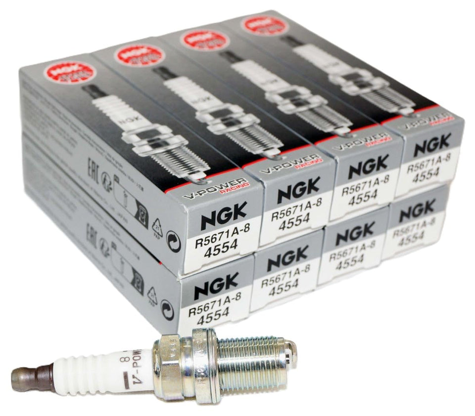 NGK V-Power Racing 4554 front packaging showing genuine brand and part identification for easy selection