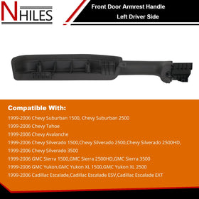 NHILES armrest mounting points detail showing precise alignment