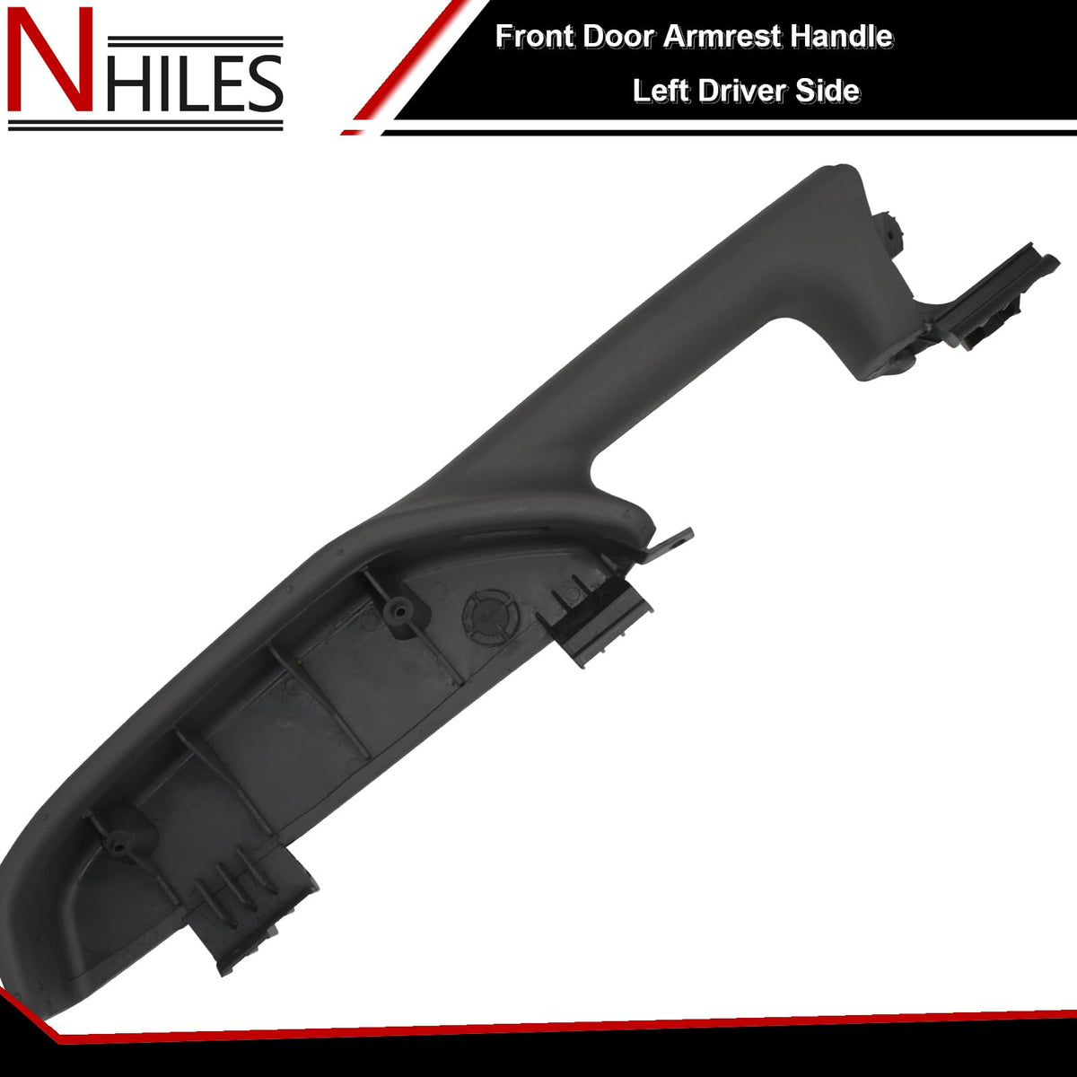 NHILES armrest next to tape measure showing correct scale