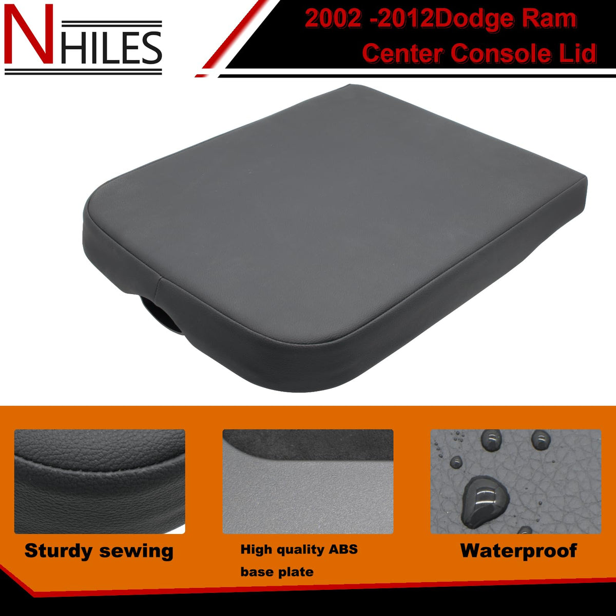 NHILES hinge area detail illustrating alignment with factory mounting points and easy install
