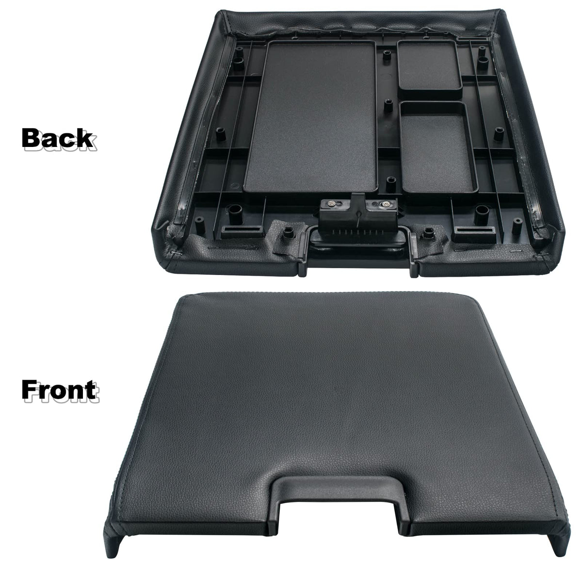NHILES packaged console lid and separate latch illustrating included parts