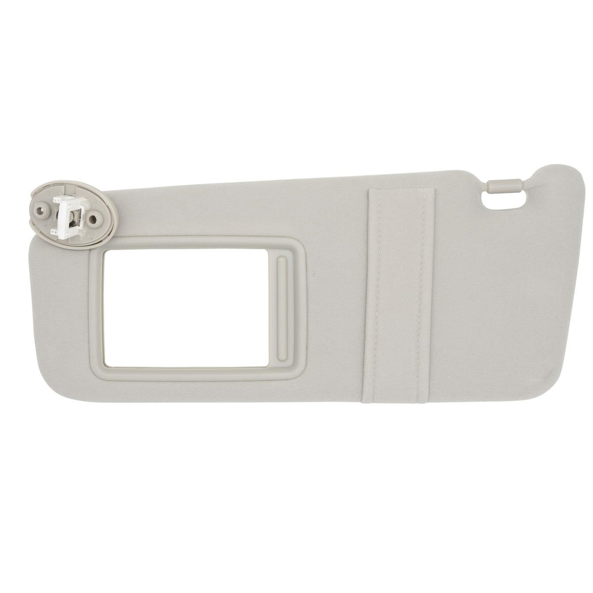 NHILES driver-side sun visor front view showing gray finish and clean fit