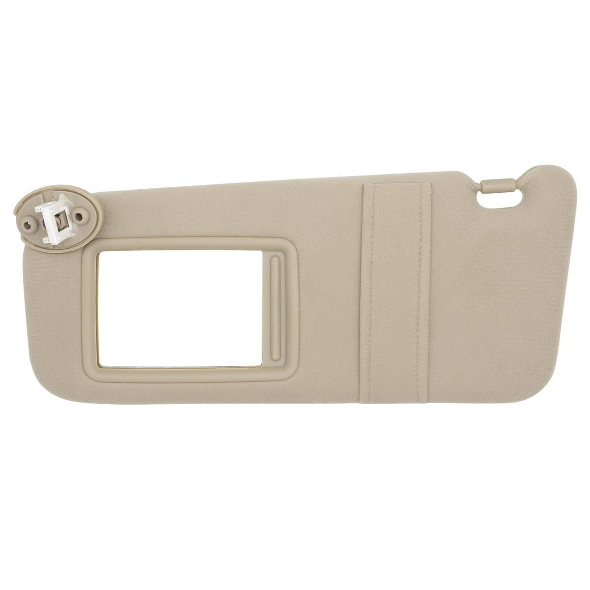 NHILES driver-side sun visor front view showing clean beige finish and fit
