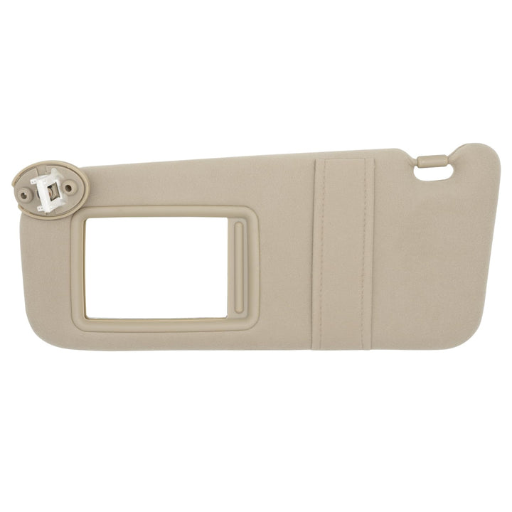 NHILES driver-side sun visor front view showing clean beige finish and fit