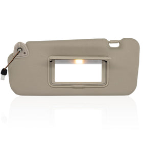 NHILES driver-side visor front view showing beige finish and mounting points for easy replacement