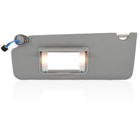 NHILES driver-side visor front view showing clean Wisteria Light Gray finish and fit