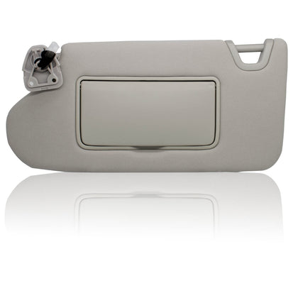 NHILES driver sun visor front view showing neutral gray finish for seamless interior match