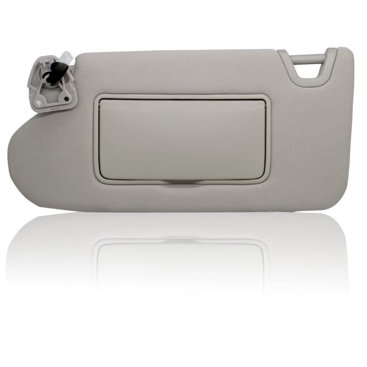 NHILES driver sun visor front view showing neutral gray finish for seamless interior match